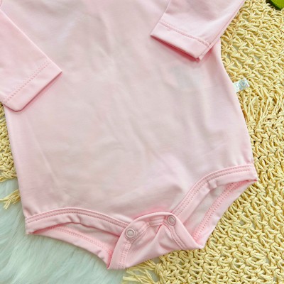 Conj. Body Manga Longa e Calça em Malha Térmica Thermo Dry - Rosa Claro